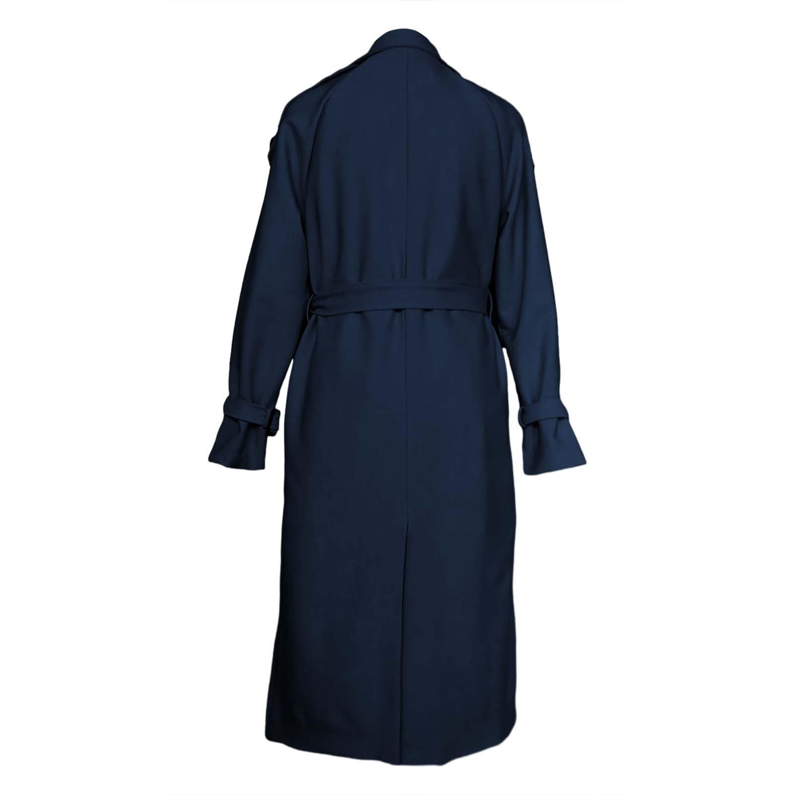 Gabardina larga con doble botonadura para mujer, de otoño 2023, abrigo ajustado solapa clásica, prendas vestir exteriores cinturón Bufanda Espiga chaqueta borrego mujer Abrigos Chulos