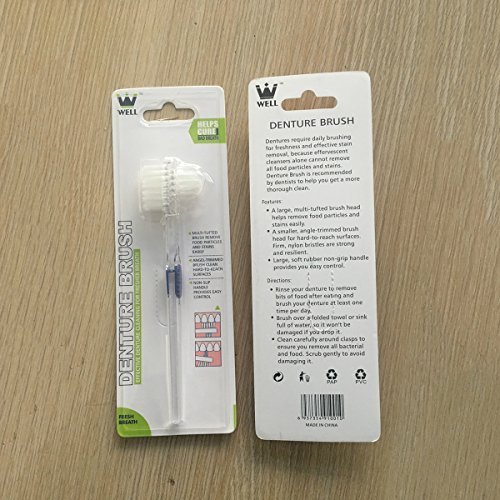Conjunto de 3 peças de escova de dentadura de higiene premium para limpeza de dentadura da SUPVOX pa