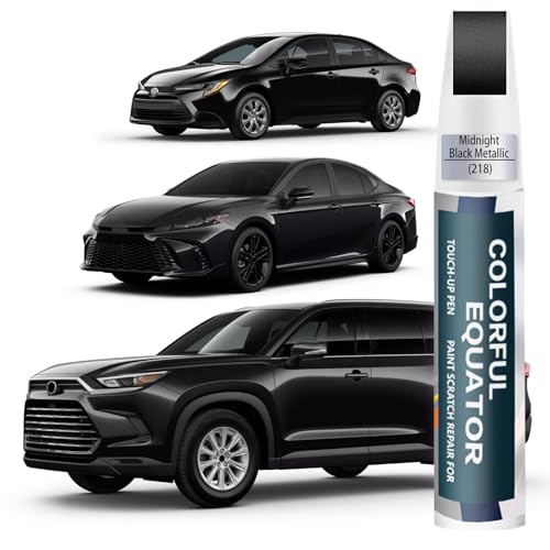 Image of (218 Attitude /Midnight Black Metallic) Car Touch Up Paint for Toyota, Car Paint Pen Scratch Repair Two-In-One Touch Up Paint, Premium Car Scratch Remover for Deep Scratches