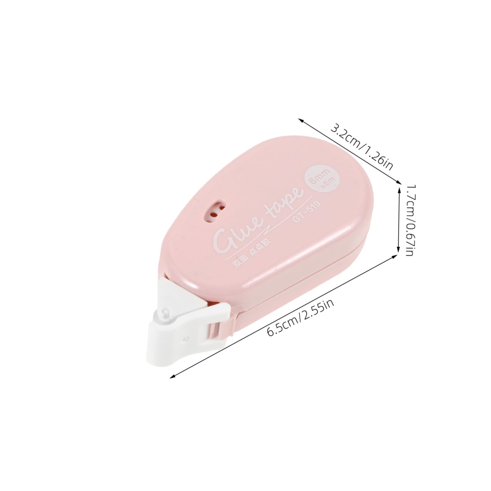VILLCASE 20piezas Rodillo De Cinta Adhesiva Doble Cara Alta Viscosidad para Manualidades y Scrapbooking Transparente Fácil De Usar Suministros De Oficina y Hogar