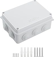Vista 19 de LeMotech - Caja de derivación universal de plástico ABS resistente al polvo, resistente al agua, IP65, color blanco