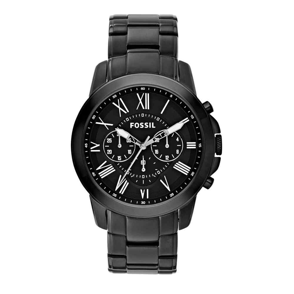 Fossil Men Stainless Steel Grant Chronograph Analog Black Dial Watch - Fs4832, Band Color-Black-picture-27