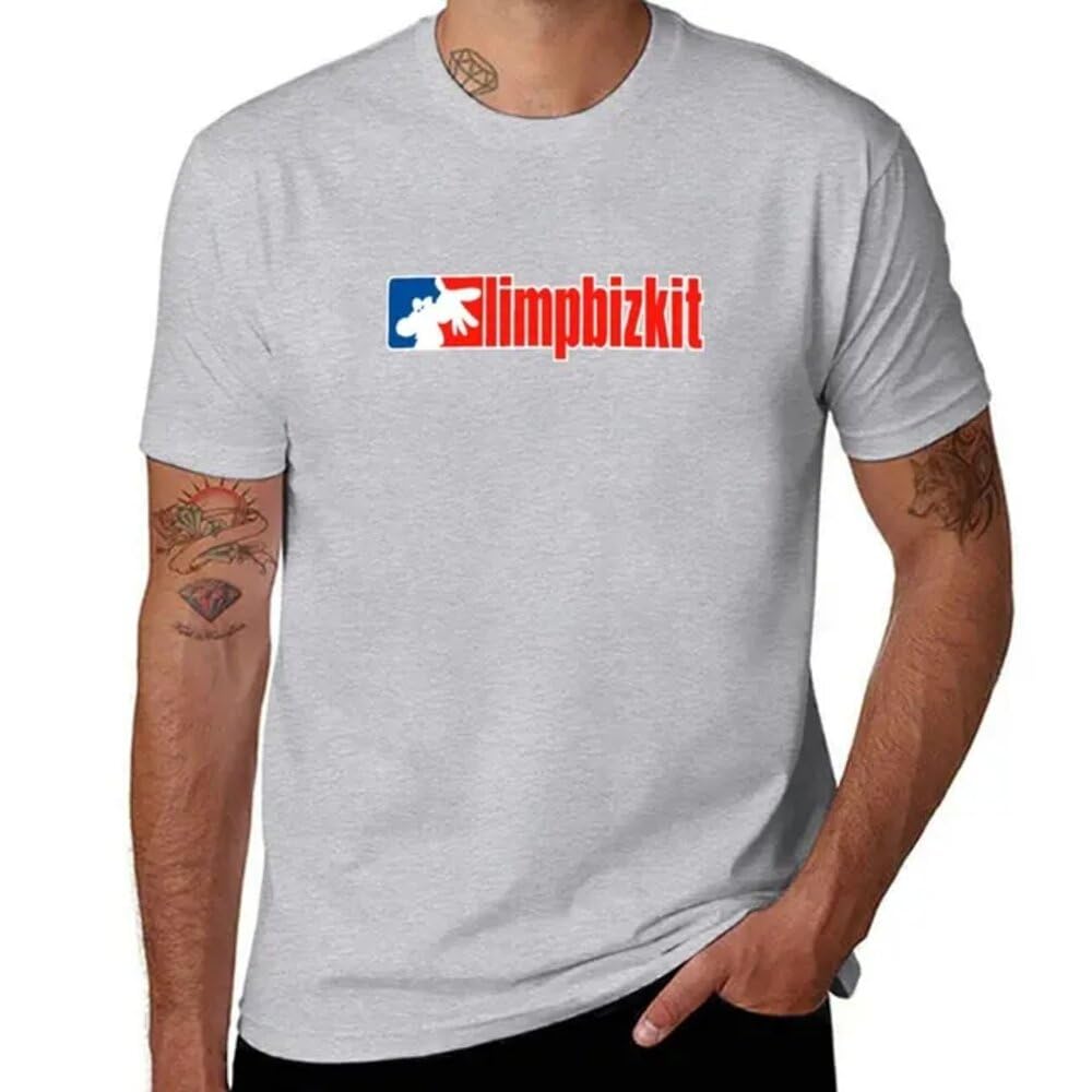 LIMPBIZKIT The Best T-Shirt tees Tee Shirt Graphics t Shirt t Shirts Heavyweight t Shirts for Men Grey XL