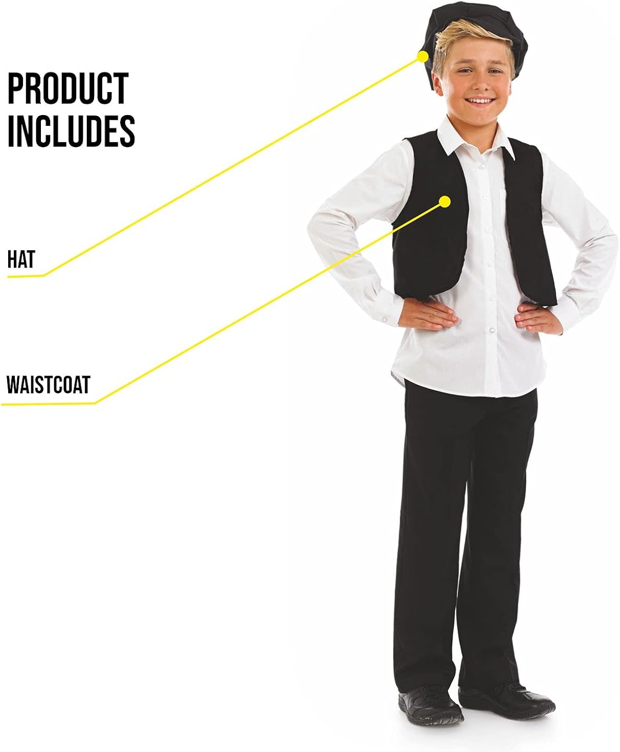 Miniatura 3 de fun shack Disfraz de niño victoriano, disfraz victoriano para niños, disfraz victoriano para niños, disfraz victoriano para niños