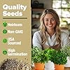 HOME GROWN Gift Herb Kit – 8 Herb Seeds Set with Basil, Cilantro, Mint & More, Complete Indoor Grow Kit for Kitchen, Gardening Gifts for Women & Men, Ideal for Cooking & Home Décor #4