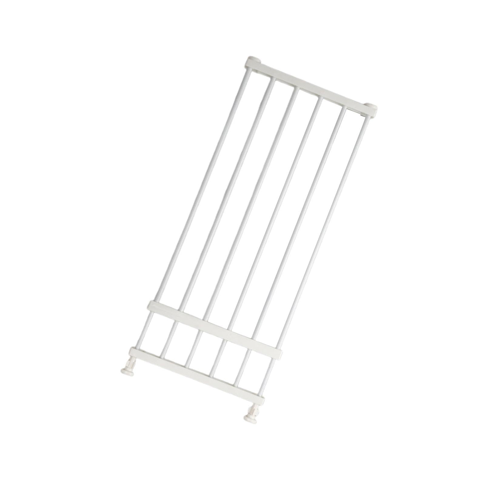 Barrera Extensible para Mascotas, Puerta para Perros, Fácil Montaje, Material PP, Adecuada para Interiores Y Salas de Estar, White Height 36cm S