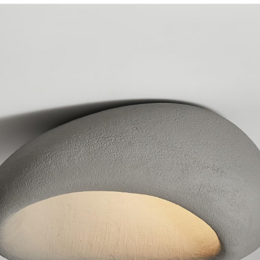 Kompozytowa Geometria Blisko Lamp Sufitowych, Lampy Sufitowa Do Montażu Podtynkowego W Stylu Wabi Sabi Do Sypialni Lampy Sufitowa Do Salonu(Gray,52cm/20.4in)