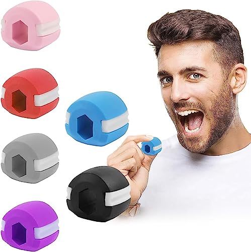 LATRAT 6pc x jawline Trainer, Jaw Trainer, jawline Trainer, Jawline Exerciser und Kiefer Training, jawline face Exercise Ball, jaw Exerciser Ball, jawline Traine