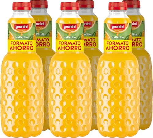 Granini - Néctar de Naranja a partir de Zumo de naranja Pack 6 x 1,5L Formato Ahorro