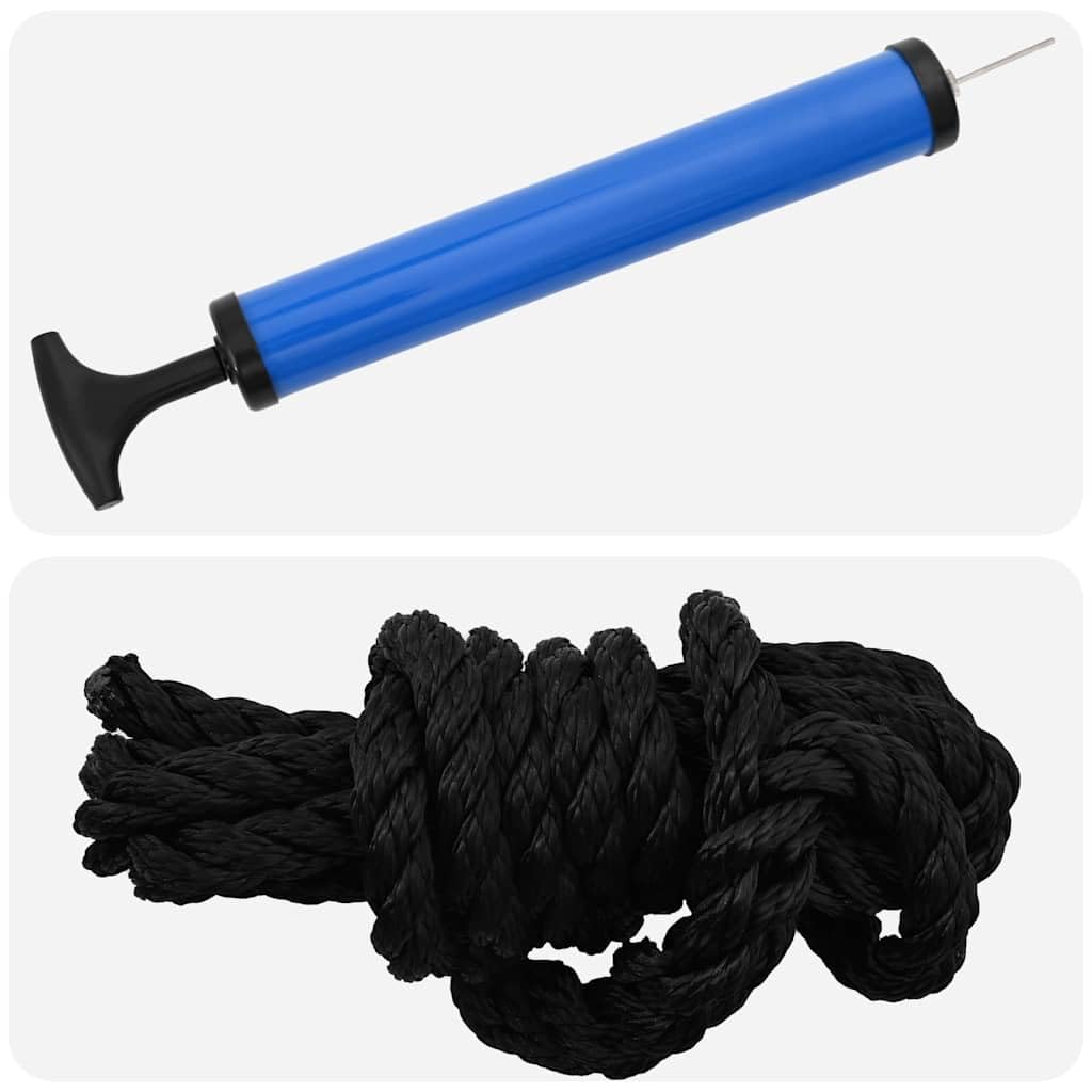 Parafango per barca, nero, 58,5 x 16,5 cm, in PVC, 4 pezzi, con pompa, robusto accessorio per barca, per gommoni, ponton, porti e sport acquatici, protezione durante la distruzione e