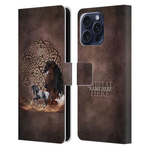 Étui portefeuille iPhone 16 Pro Max cheval personnalisé pour simplifier vos déplacements
