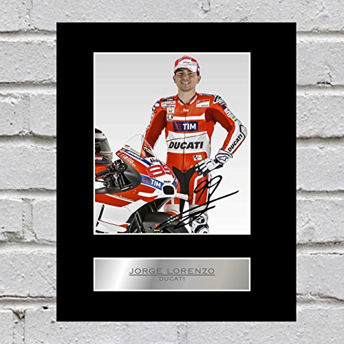 Jorge Lorenzo Photo dédicacée encadrée Ducati