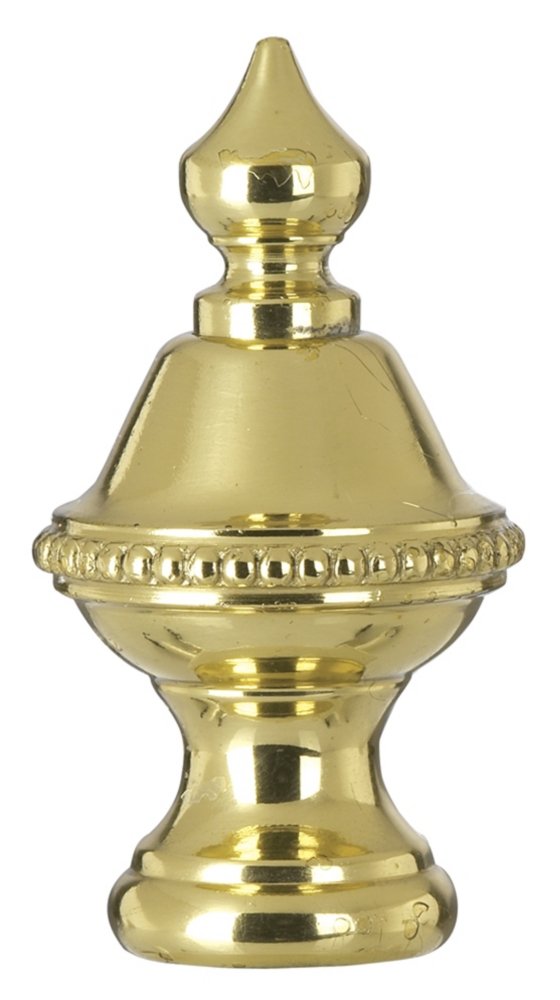 Brass Finish Knob Lamp Shade Finial