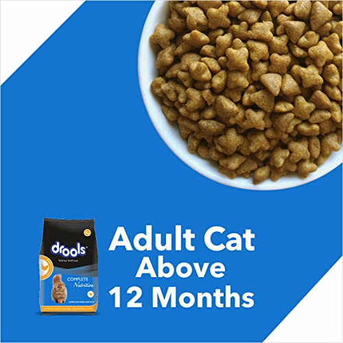 Image of Drools Adult 7kg Dry Cat Food + 5kg Cat Litter | Real Chicken Flavour | Taurine for Heart Support | Promotes Skin & Fur Health | Maintains Urinary Balance | Prevents Hairballs