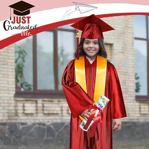 Image of Kids Convocation Dress Graduation Gown and Cap Set | Breathable Polyester | Ideal for School, Nursery & Kindergarten Graduation