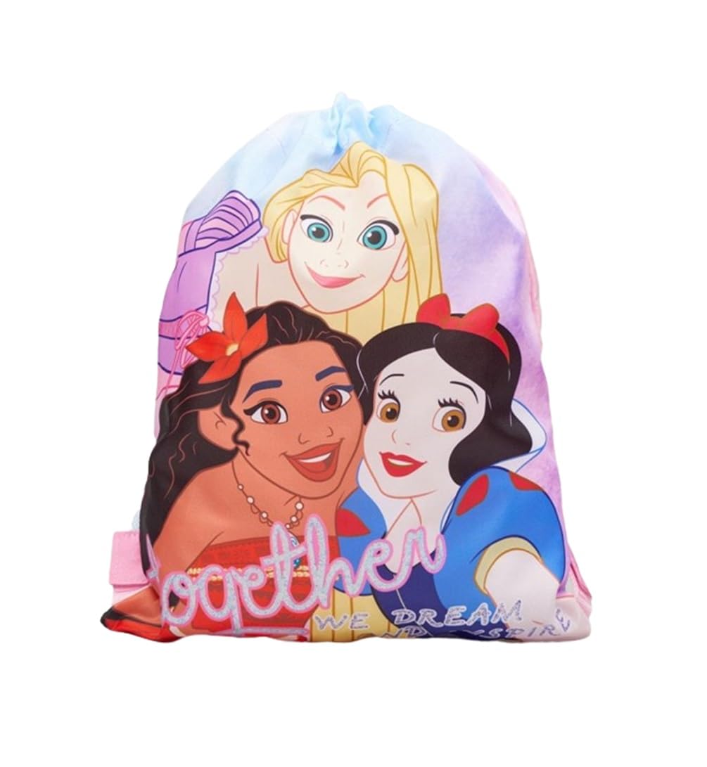 Armona Trading LTD Girls Princess Gym Bag Drawstring PE School Trainers Activities