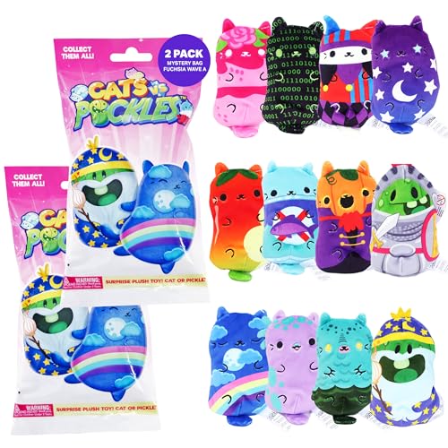 Cats vs Pickles 2pk Mystery Bags Fuchsia Wave Bean Filled