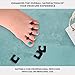 ForPro Sole Toe Separators - Black Luxurious Foam Separators - Individual Toe Separators for Pedicures â€“ 144-Count