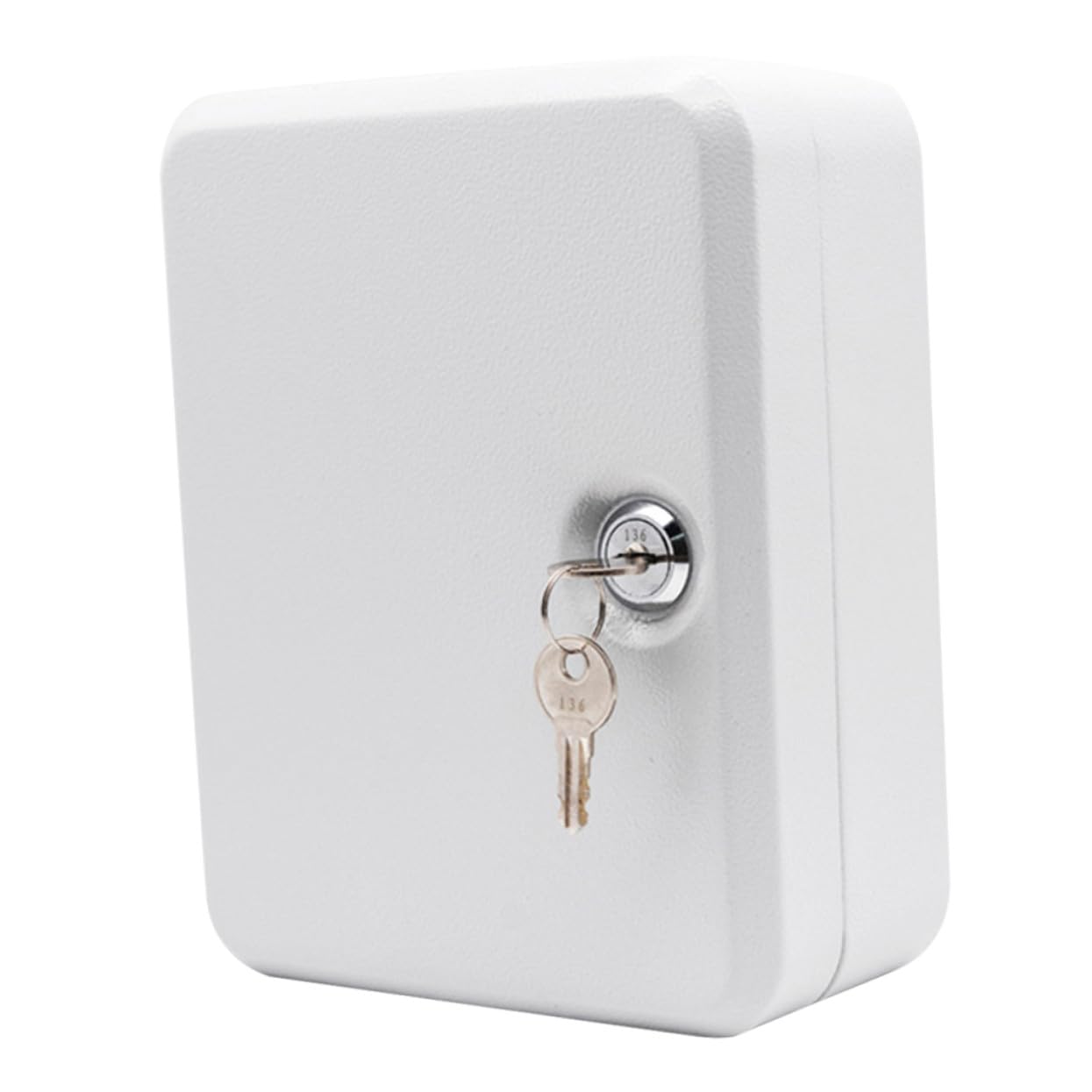 Boîte à clés sécurisée en acier blanc Nizat armoire murale à serrure