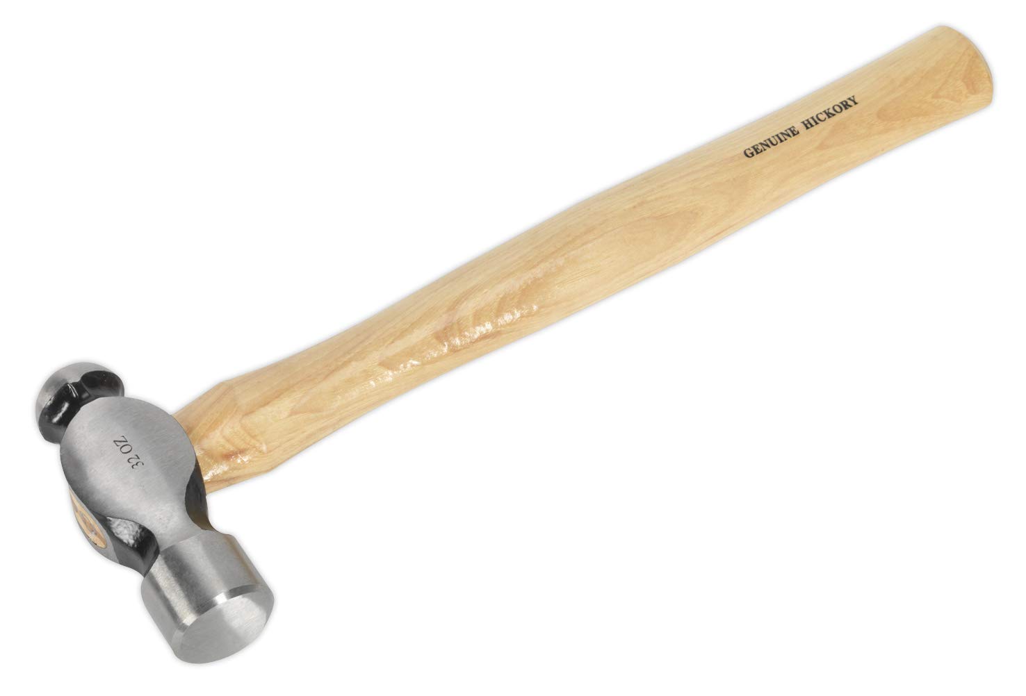 Sealey BPH32 2LB Ball Pein Hammer Hickory Shaft 900g