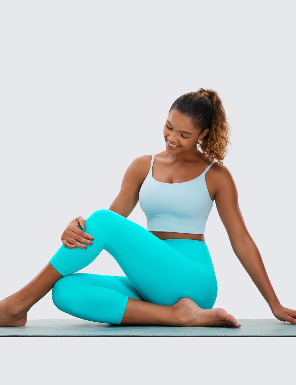 CRZ YOGA Butterluxe Yoga Capris Leggings 21'' - High Waisted Buttery Soft Lounge Womens Crop Pants - Image 3