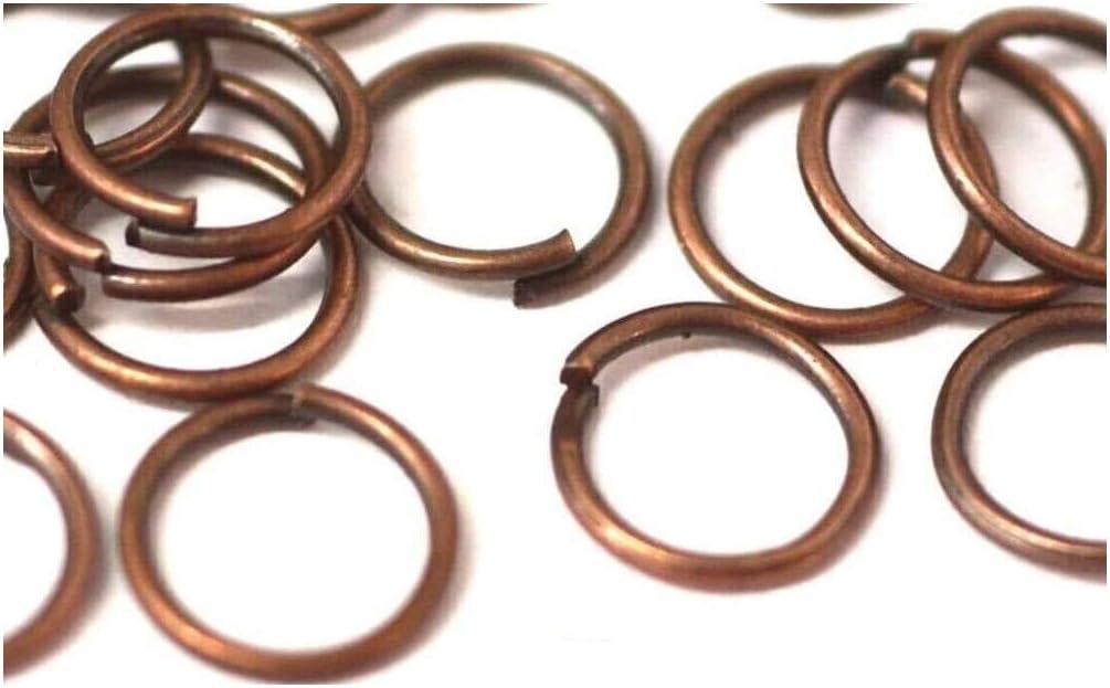 *Plus!.Another Packet.Free!* 200pcs Antique Red Copper Plated Open Jump Rings (5mm). Quality FINDINGS. Universal use for Jewellery Making, Card Making and Scrap-Booking. (Ref:1E17a)