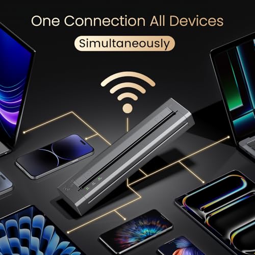 Image of Phomemo G100 Pro WiFi Direct Print Portable Printers Wireless for Travel,Compatible with AirPrint, Thermal Inkless Printer, Supports 8.5 inchx11 inchUS Letter, Compatible with iOS, Android, Windows, Mac