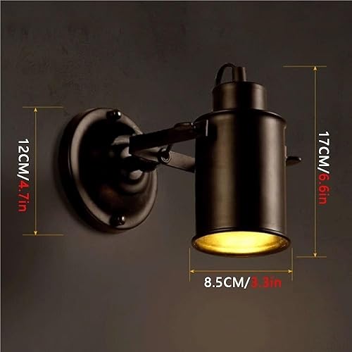 Miniatura 6 de Apliques de pared LED modernos vintage retro metal industrial giratorio lámparas de pared E26E27 base iluminación de pared para restaurante balcón