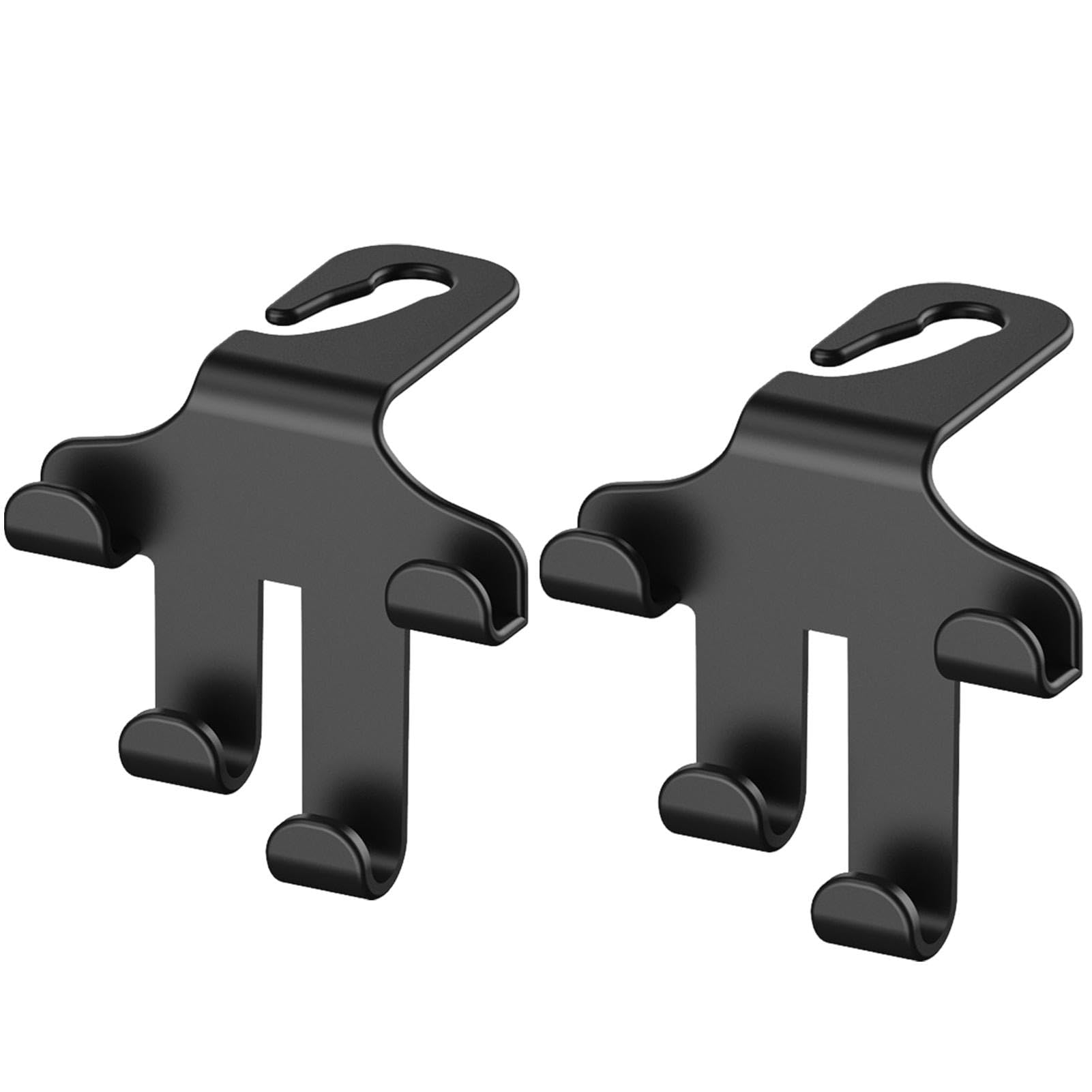 Ganci Per Poggiatesta Auto 2 Pezzi | Supporto Universale Per Borsa, Cappotto E Ombrello, Fino A 15 Kg, In ABS, Per Auto E SUV, Organizer Salvaspazio