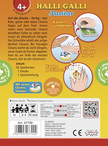 AMIGO 7790 - Halli Galli Junior, Kartenspiel, Inhalt: 1 Stück, Kind