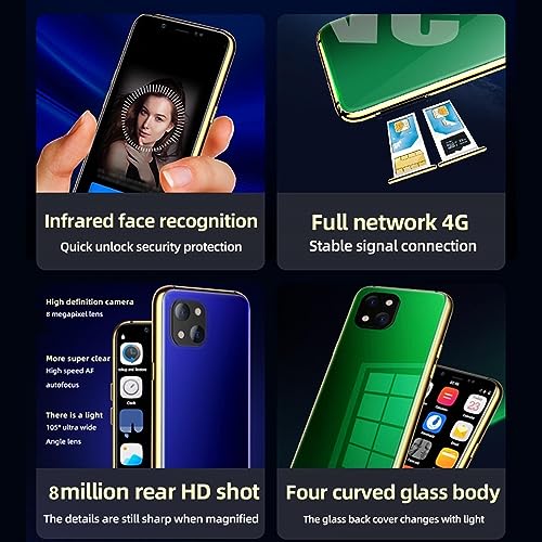 Barnmobil - Mini Smartphone med 4G, 8MP kamera, 3,5" skärm