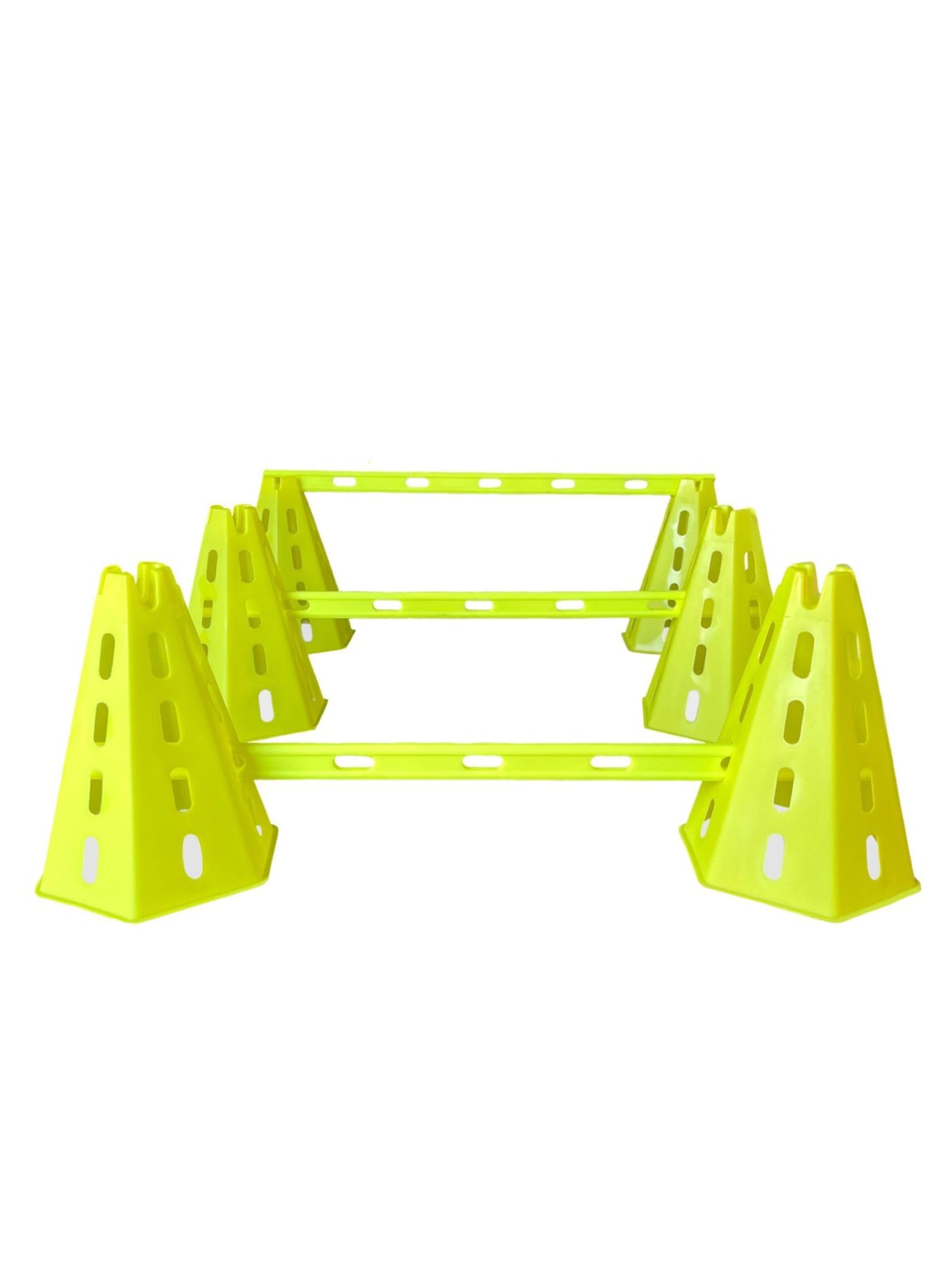 Arriba Sports Cone Hurdle Set; Training Cones and Agility Poles: Agility Training Set; 12 Cones and 6 Agility Poles with Carry Bag