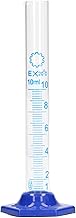 10PCS 10mL Measuring Cylinder, Glass Graduated Cylinder Set Laboratory Experiment Utensils, Hexagonal Base for Laboratory