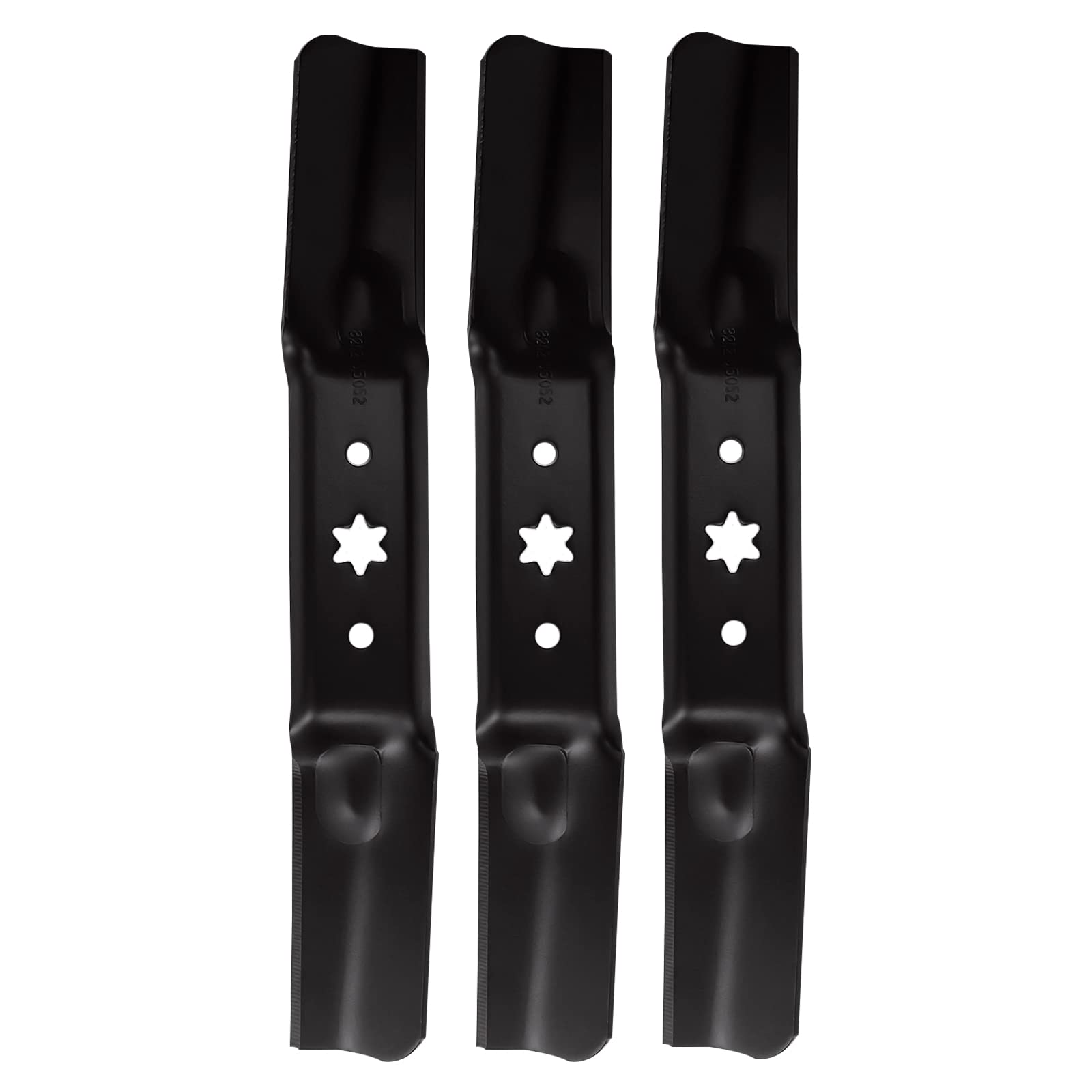 Cuchillas de cubierta para cortacésped Cub Cadet/MTD/Troy Bilt 942-05052A 742-05052A Cubierta de 50 pulgadas, paquete de 3
