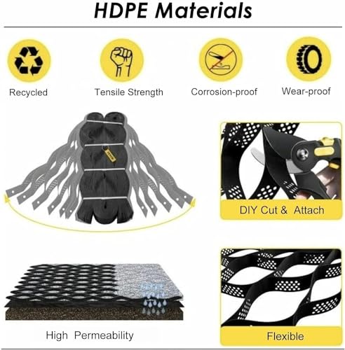 Grilles de pavé robustes pour herbe patio et stabilisation cour - 7