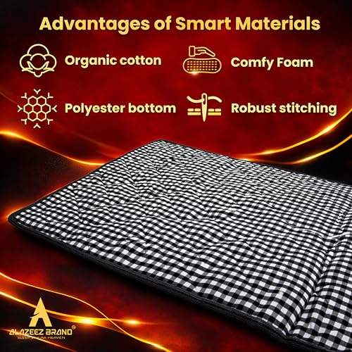 Image of Premium Foldable Floor Mattress for Sleeping, Portable Tri-Fold Sleeping Mat with Carry Bag, Lightweight Washable Guest Bed Mattress for Home, Travel, Camping & Kids Play Area