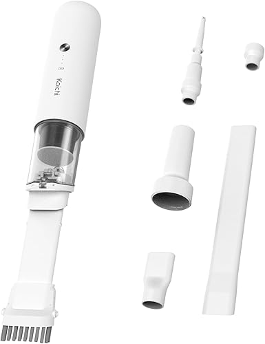Koichi Aspiradora de mano, inalámbrica, succión fuerte de 13000 PA, portátil, USB-C, recargable rápidamente, aspiradora de mano ligera de 1.2 libras