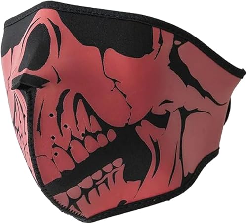 First Mfg Co - Máscara de calavera de neopreno de media cara. Máscaras de grado no médico