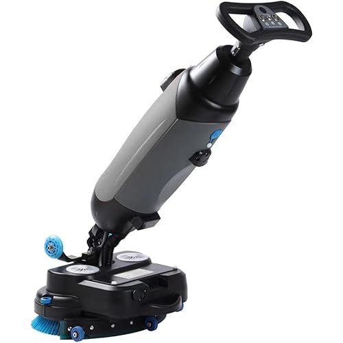 Commercial Electric Floor Scrubber Tile Polisher, Carpet Extractor Power Scrub Brush, Imop. 360°Rotating, Self-Propelled, Convenient Cordless. Fits Vinyl, Rubbermaid, Concrete, Luxury Vinyl Floor.