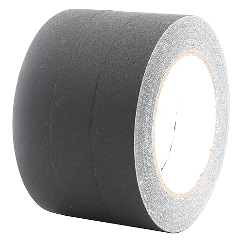 Image of Black Gaffer Tape 1 InchX 33Yards 3Rolls - Waterproof, Tearable, Writable, Matte Finish - Ideal for Labeling and Wire Management