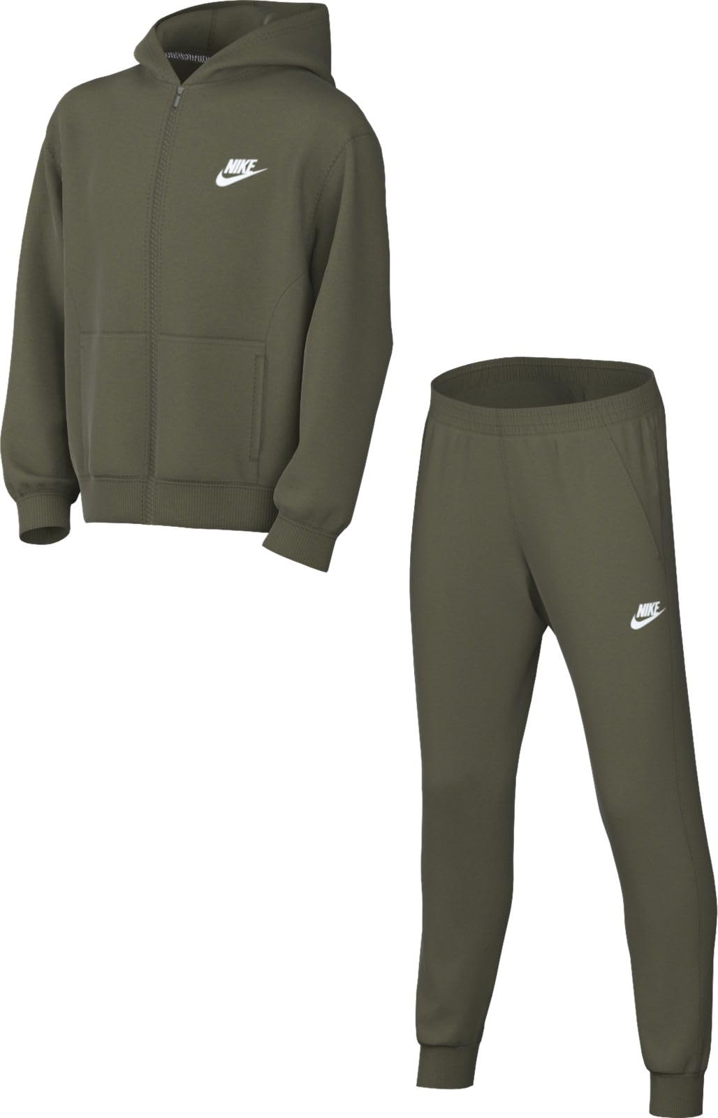 NIKE Tuta In Pile Nike Sportswear Club Per Bambini Più Grandi Tuta sportiva Unisex - Bambini e ragazzi (Pacco da 1)