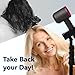 RELMITALL Hair Dryer Stand – Heavy Duty 26-74 Inch Adjustable Blow Dryer Holder with Non-Slip Tripod and Universal Clip – Hands Free for Frozen Shoulder, Arthritis, and Wrist Pain Relief