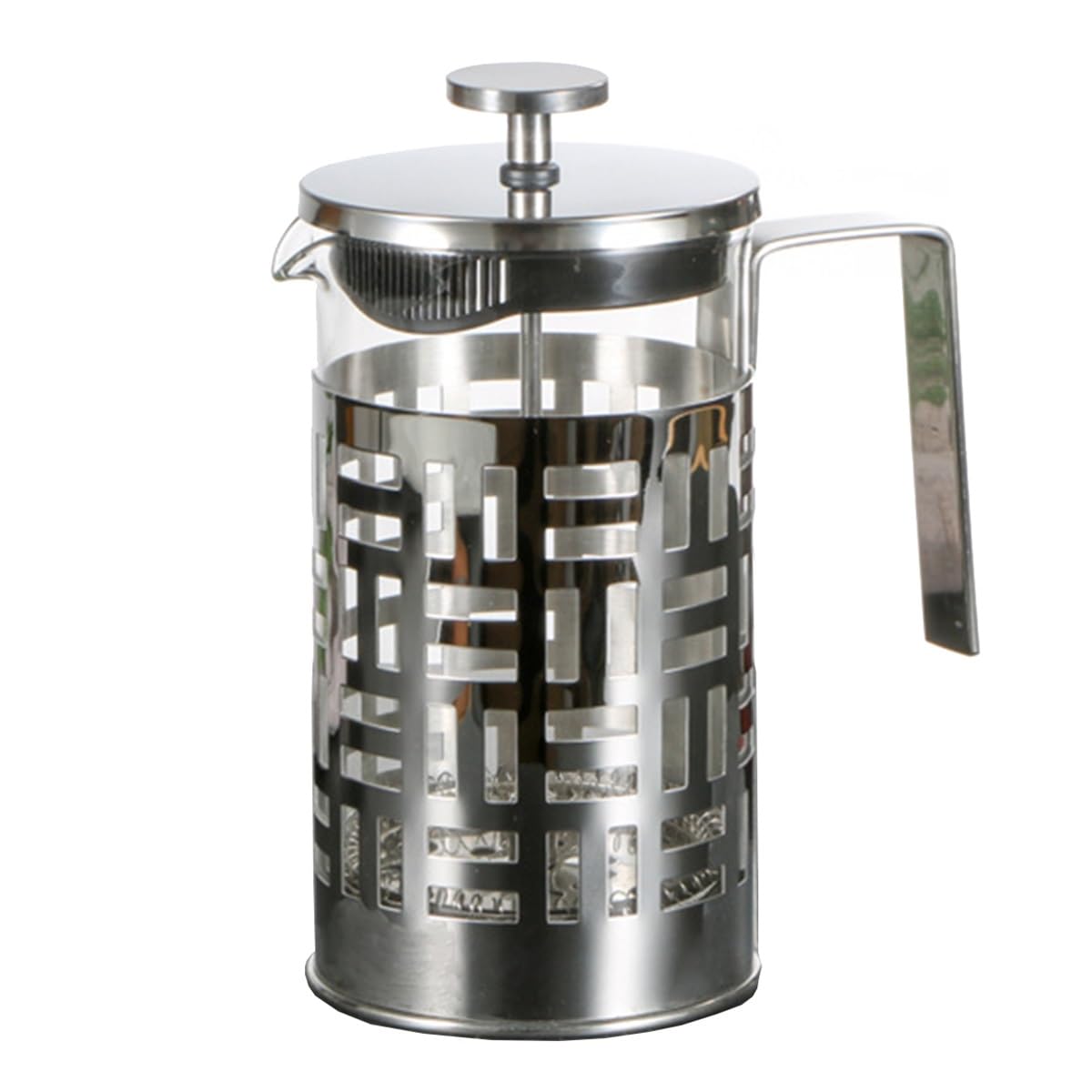 Ekspres Do Kawy French Press, Ekspres Do Kawy Espresso, Miedziany Zimny Napar, Odporny Na Ciepło, Zagęszczony Borokrzemowy Dzbanek Do Kawy Z 3 Filtrami Ze Stali Nierdzewnej(/Silver C,600ml)