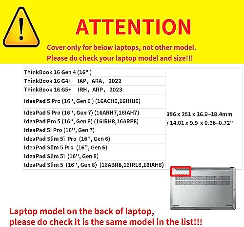 Funda protectora para laptop 16 pulgadas para Lenovo IdeaPad miniatura 3