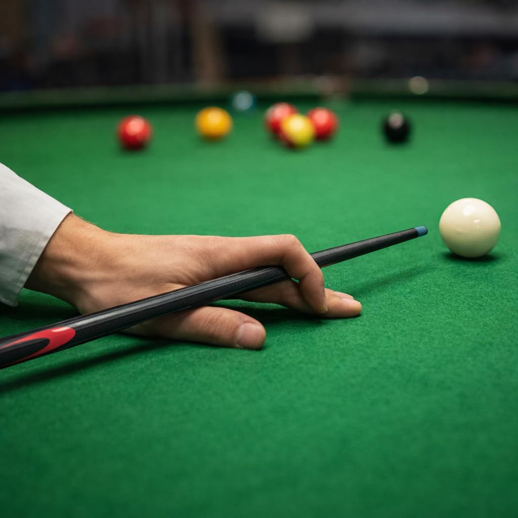 Billard Queue Sticks, Professionelle 9 mm Carbon Billard Queue, Hochwertiger Pool Queue Stick für Snooker und Billard (Carbonfaser)