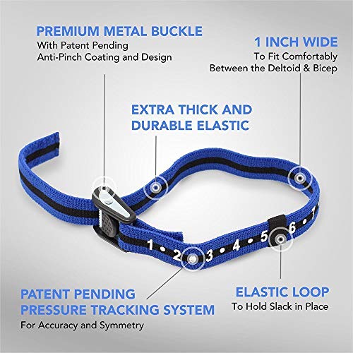 Image of Occlusion Training Bands by BFR BANDS PRO Slim Model, 2 Pack, Blood Flow Restriction Bands with 1 inch Width - Comfort Wrapped Metal Buckle, Extra Thick Elastic, Multiple Patents Pending