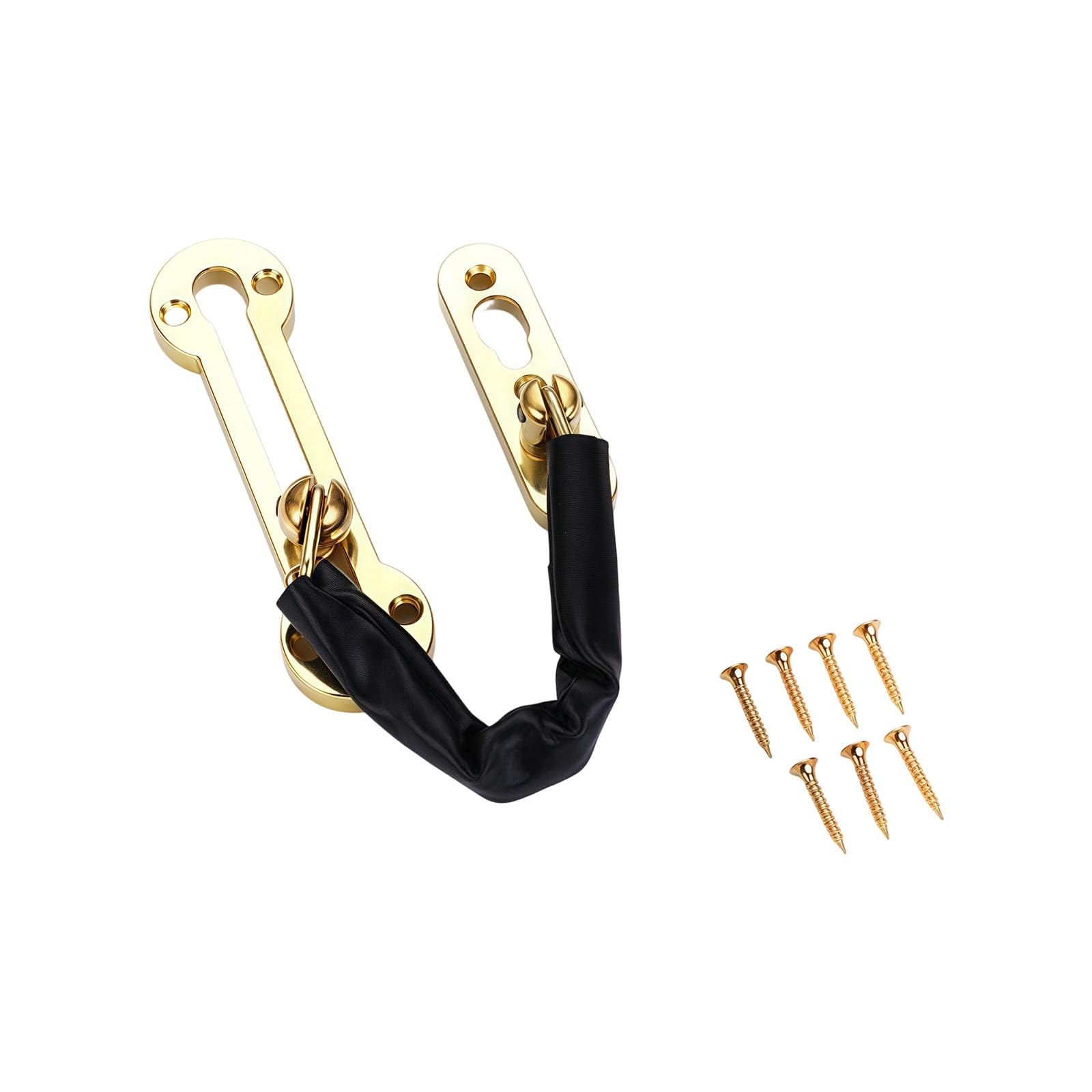 Fexxkg Gold Standard Untarnished Door Security Chain For Welcome Industry Quiet Strong Secure Mechanism Quiet Closing Door Chain Secure