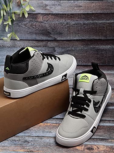 Image of ASIAN Men's Casual Sneaker Hi-Neck Shoes with Lightweight Comfortable Mid Top Sneaker Shoes for Men's & Boy's Skypee-31