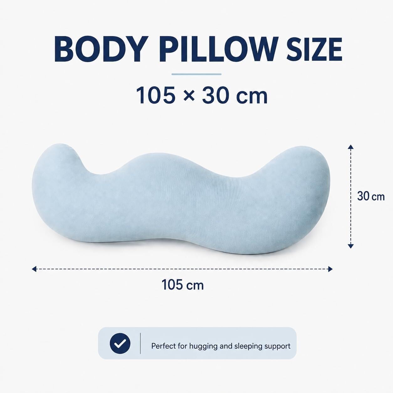 Poduszka Ciała Marshmallow Strąk Groszku, Ergonomiczna, Wsparcie Boczne i