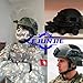 LEJUNJIE Tactical MICH 2000 Fast Helmet with Clear Riot Visor Face Shield Sliding Goggles for Airsoft Paintball CS War Games Outdoor Sports